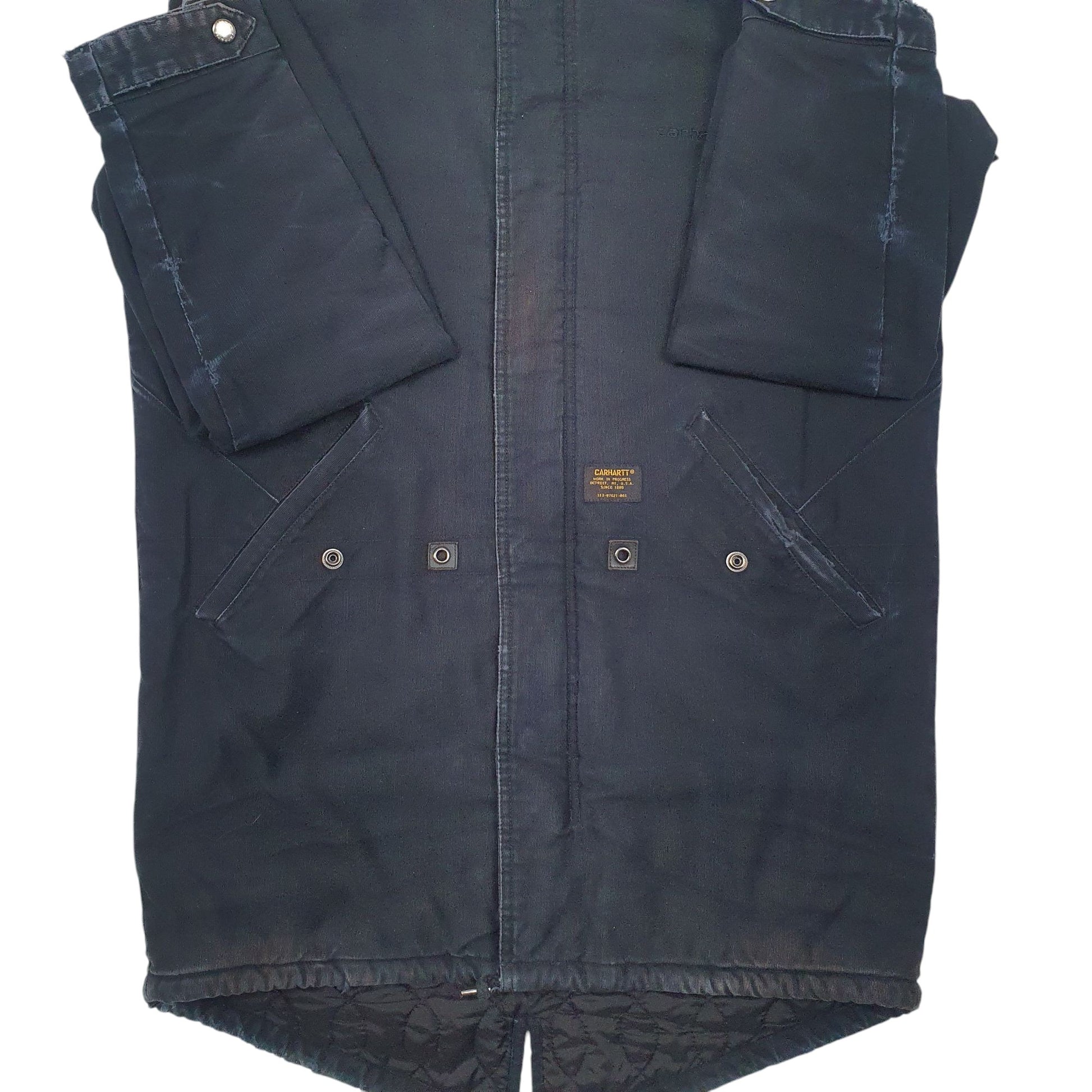 Mens Black Carhartt   Coat