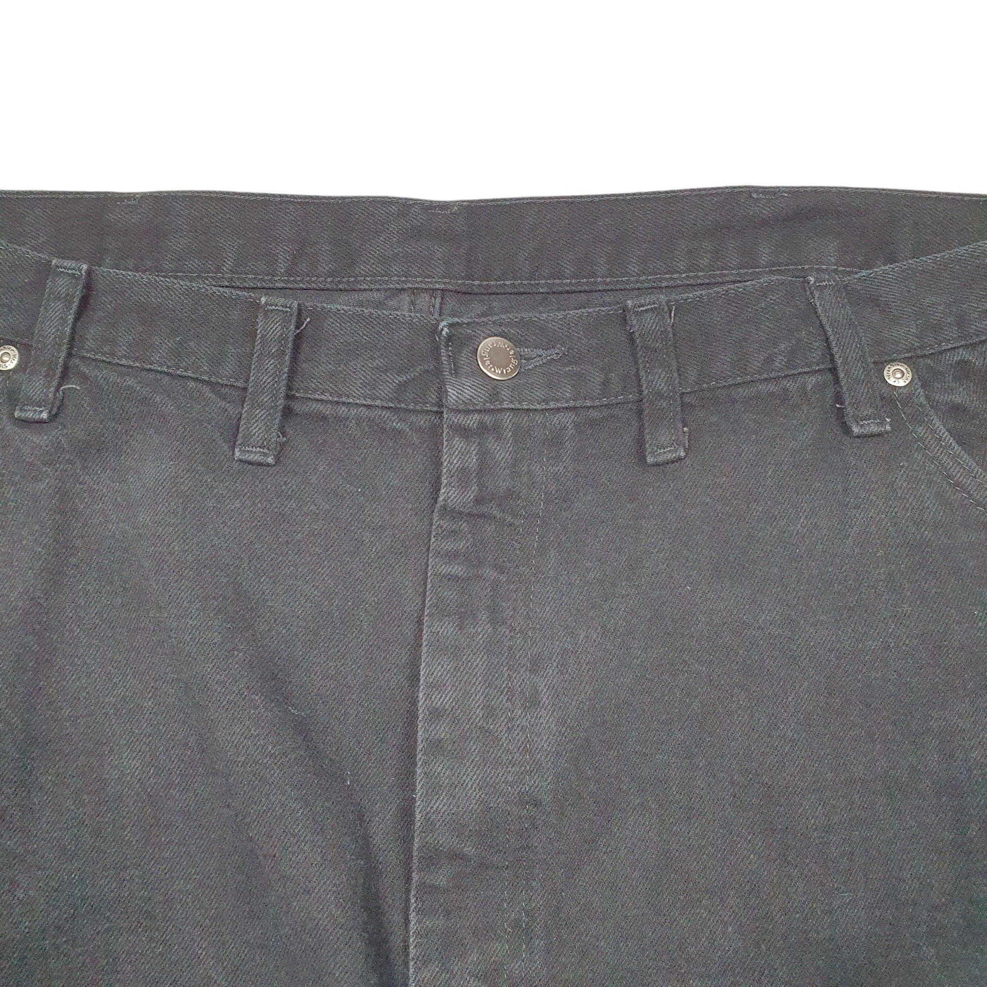 Mens Black Wrangler Relaxed Casual JeansW46 L32