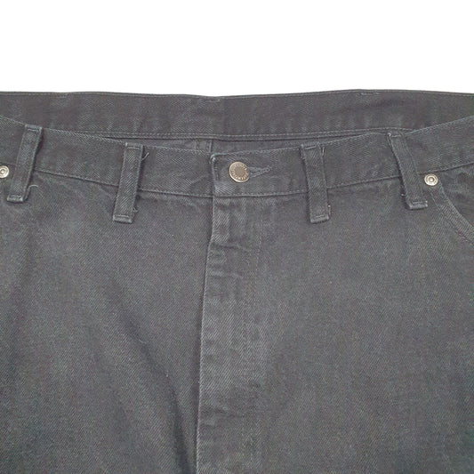 Mens Black Wrangler Relaxed Casual JeansW46 L32