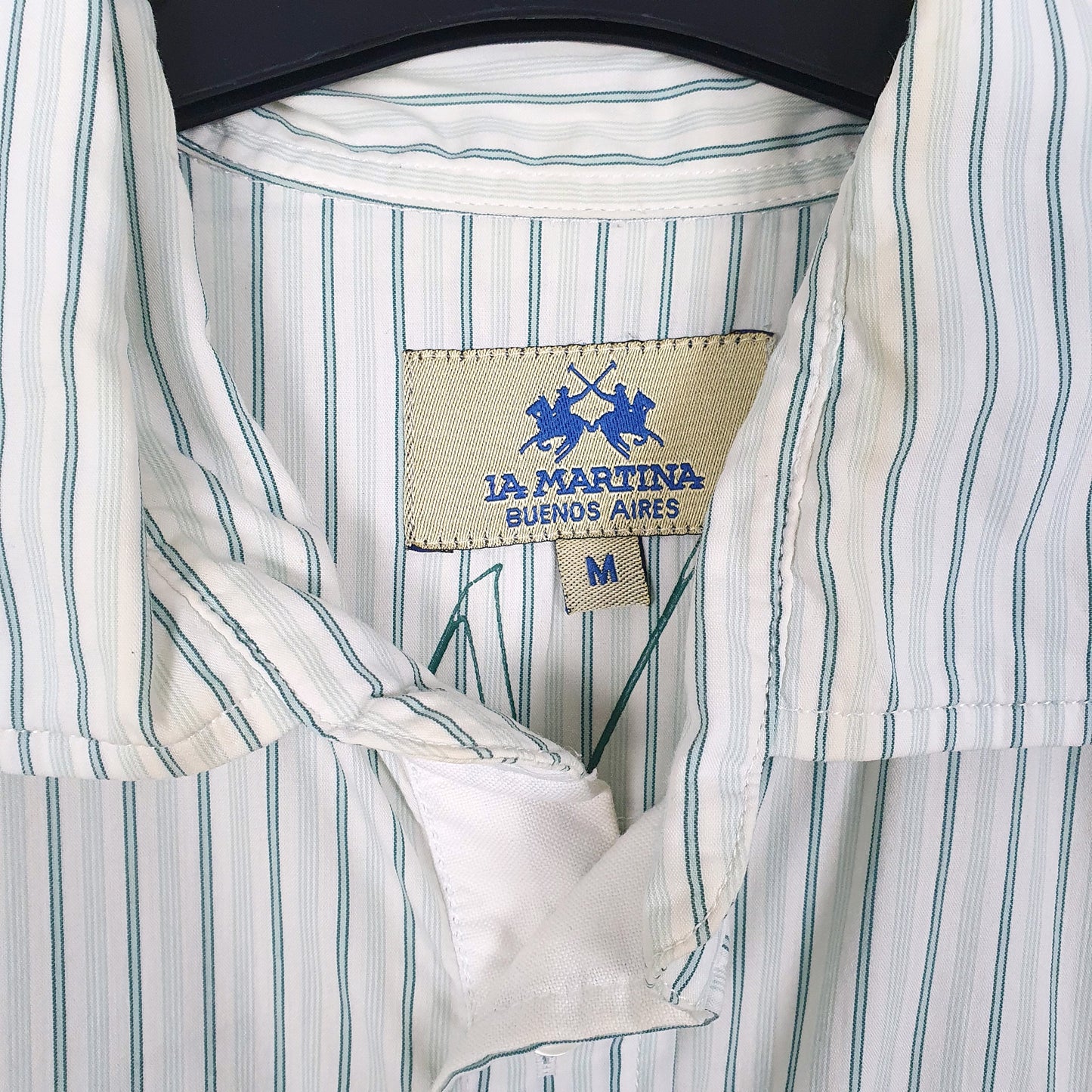 Mens Green La Martina Buenos Aires Long Sleeve Shirt