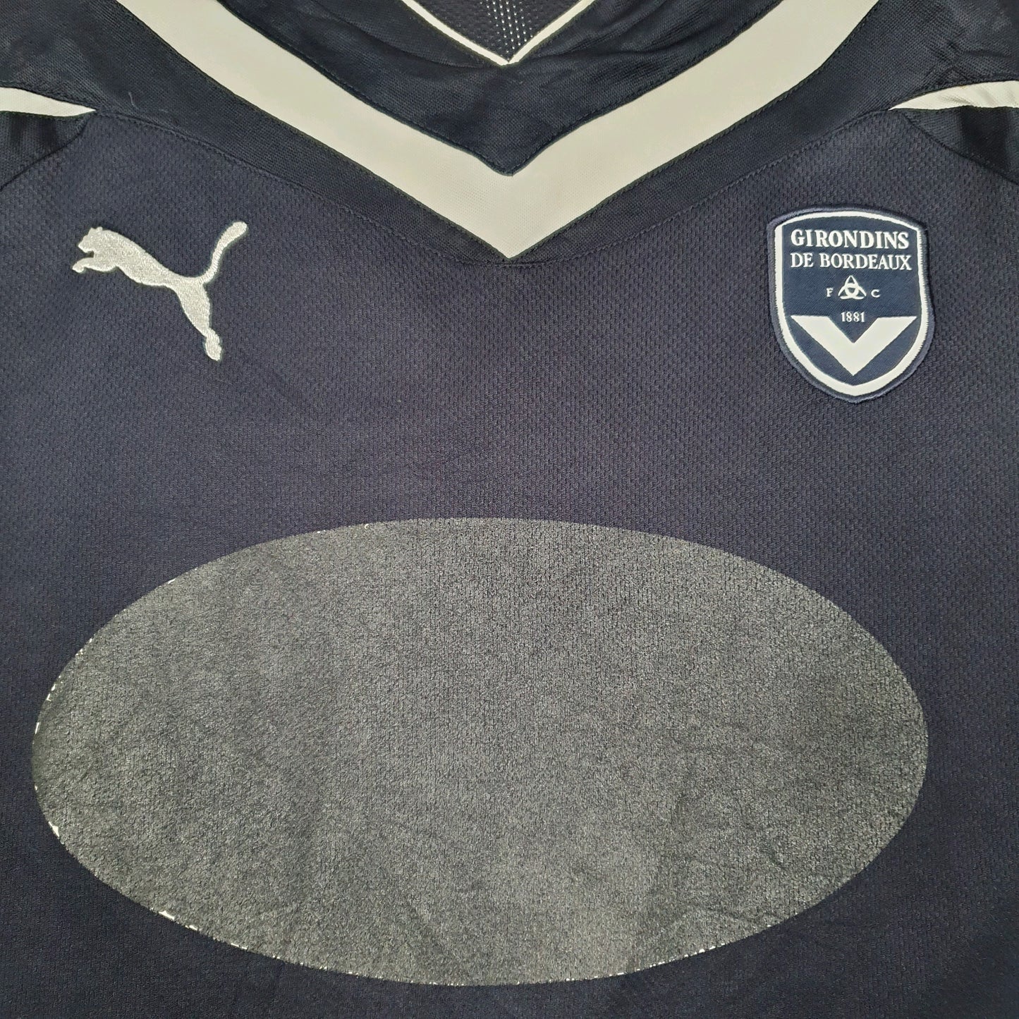Mens Navy Puma Girondins De Bordeaux Football Club Short Sleeve T Shirt