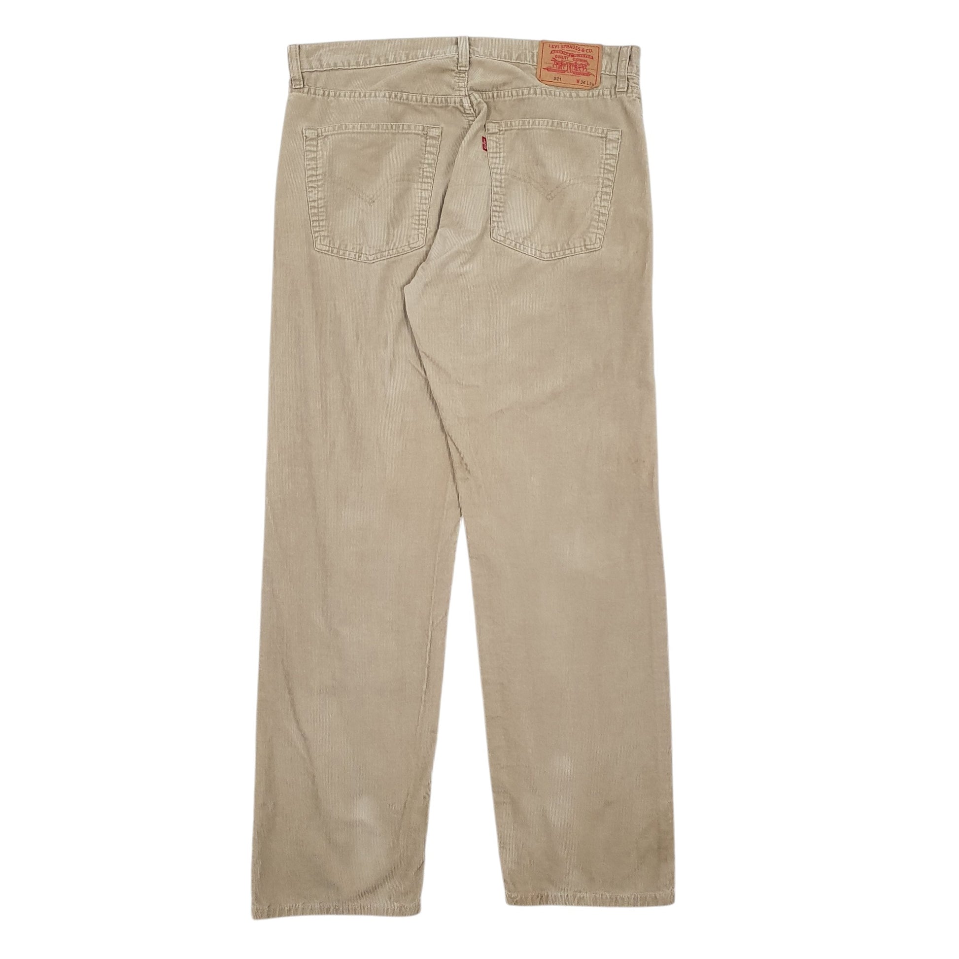 Mens Beige Levis  Corduroy Trousers