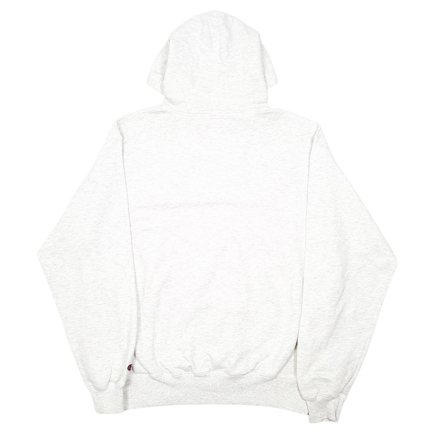 Mens Grey Champion Script Hoodie Jumper