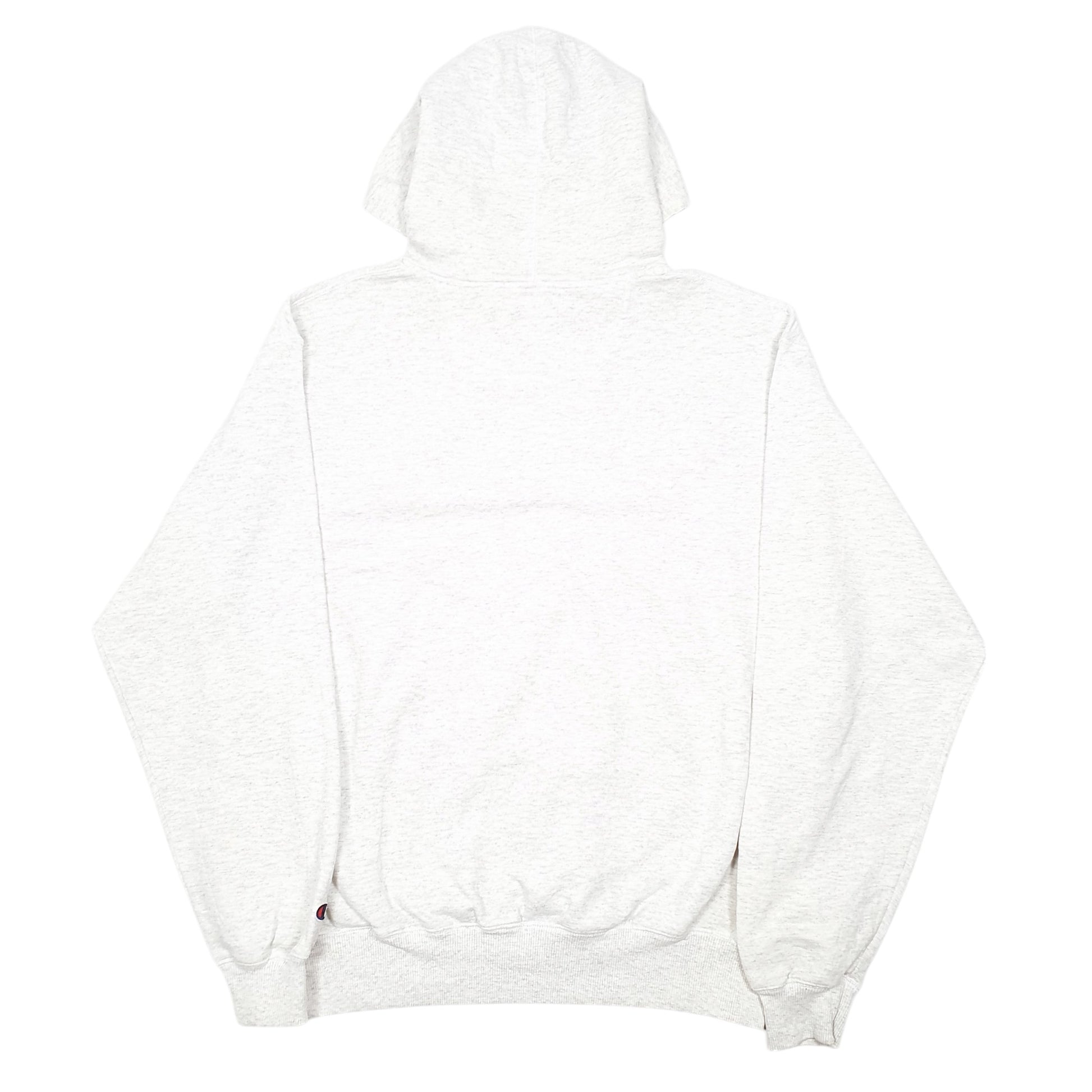 Mens Grey Champion Script Hoodie Jumper