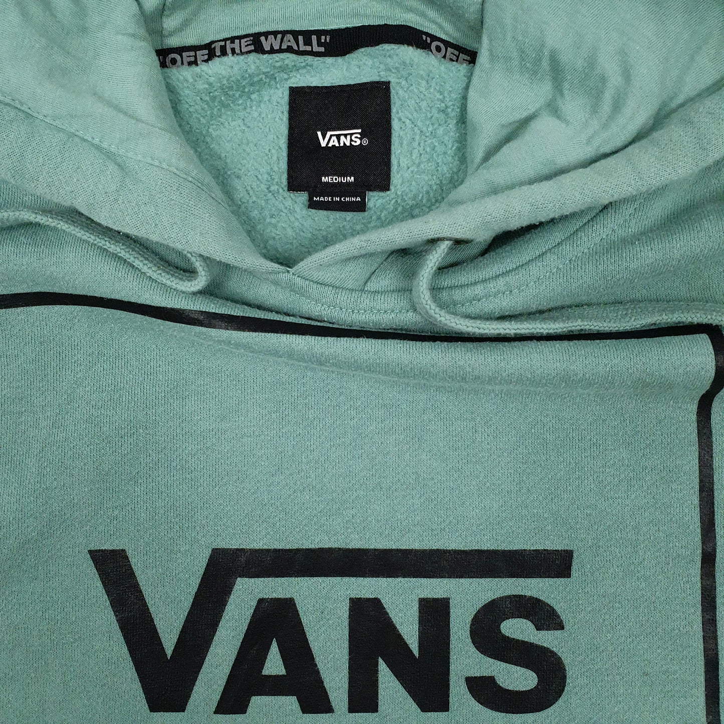 Mens Green Vans  Hoodie Jumper
