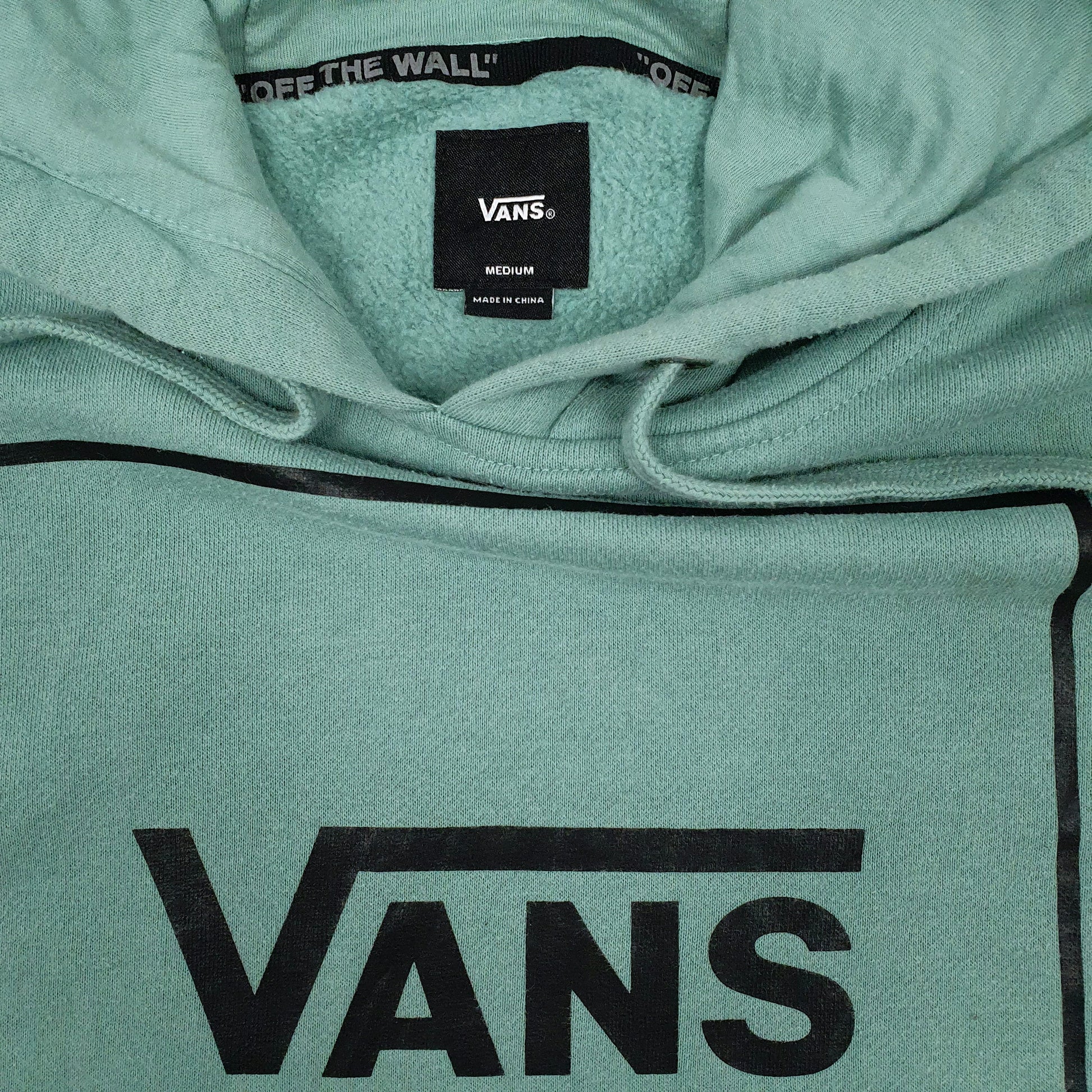 Mens Green Vans  Hoodie Jumper