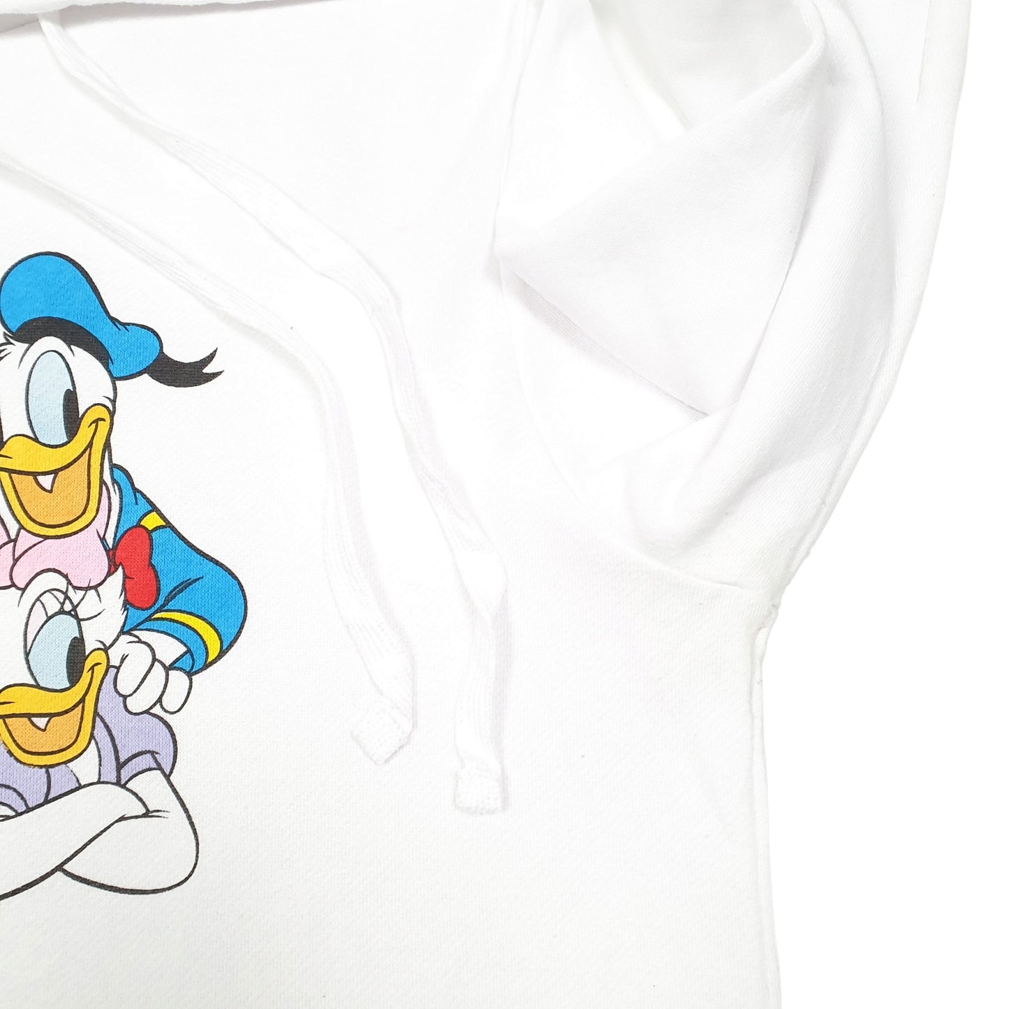 Womens White Disney Mickey Mouse Donald Pluto Minnie Goofy Hoodie Jumper