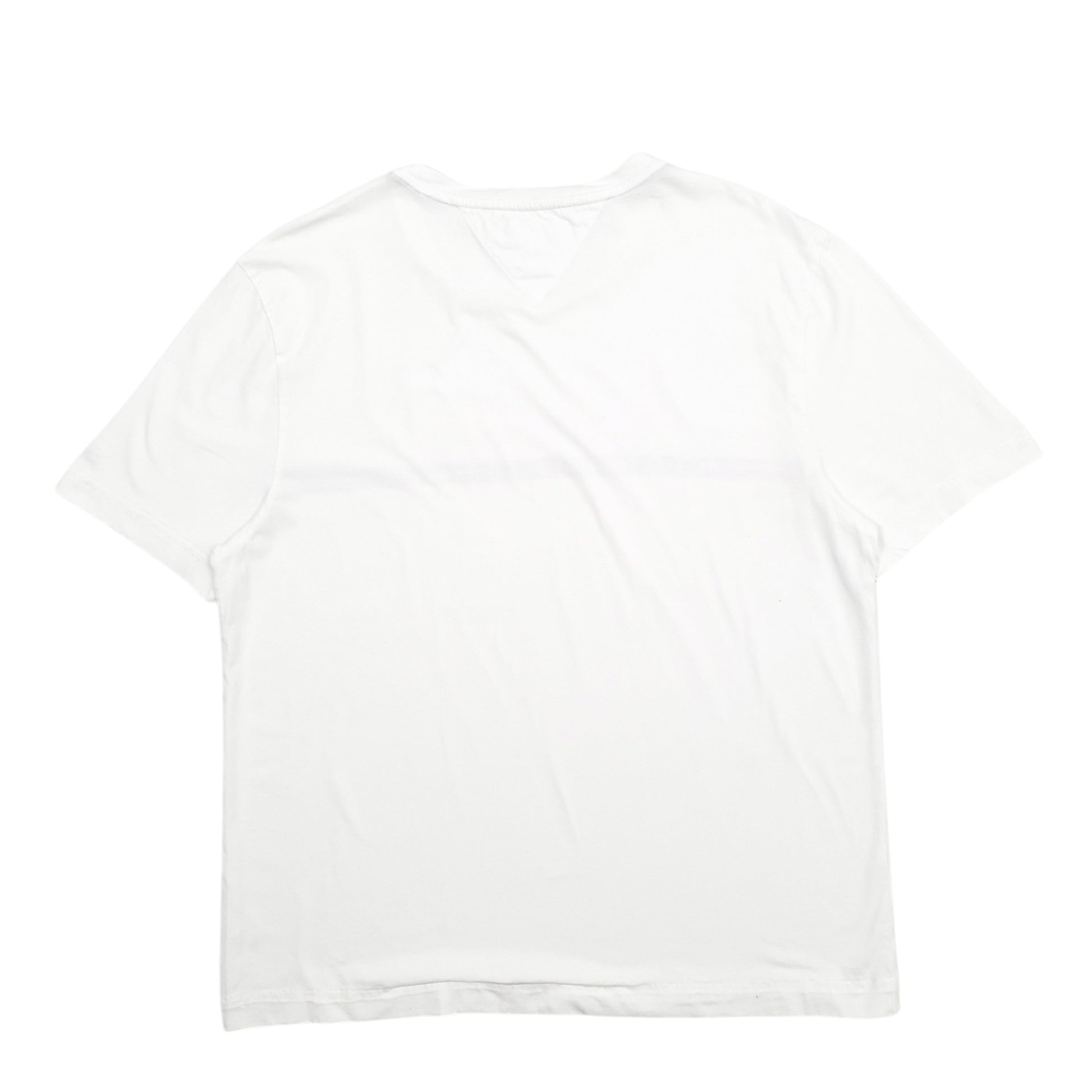 Mens White Tommy Hilfiger Spellout Short Sleeve T Shirt