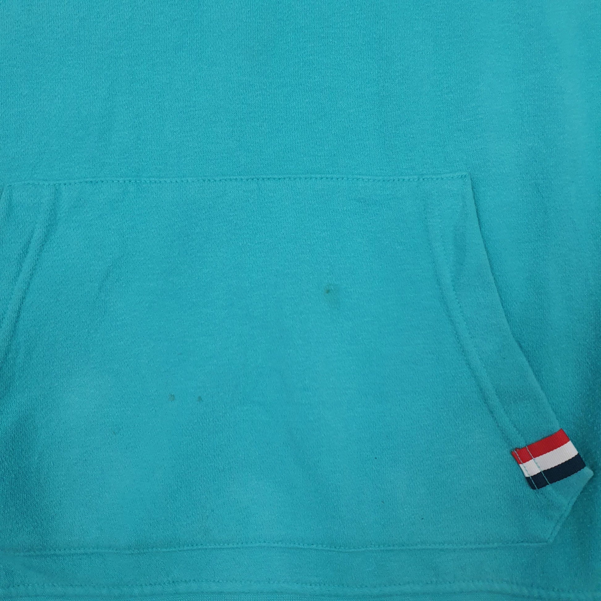 Womens Blue Fila Spellout Hoodie Jumper