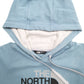 Womens Blue The North Face Spellout Hoodie Jumper