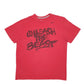 Mens Red Nike Spellout Short Sleeve T Shirt