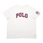 Mens White Polo Ralph Lauren Spellout Short Sleeve T Shirt