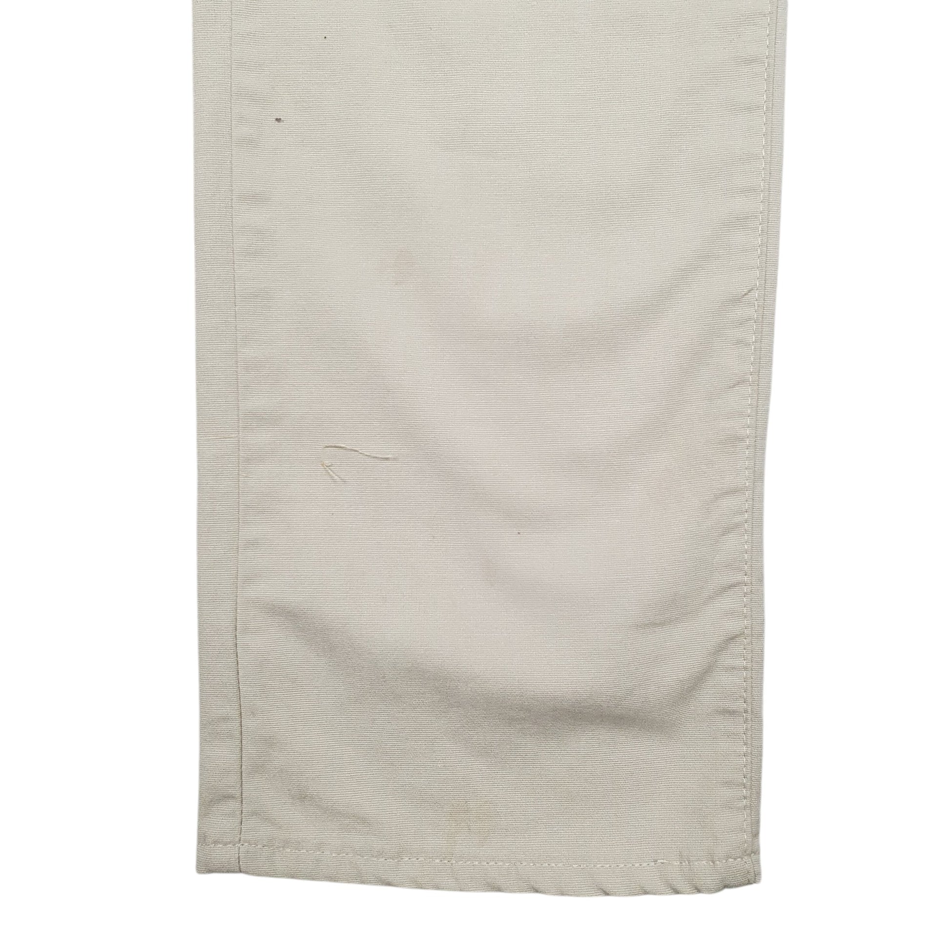 Mens Cream Lee Cooper Stretch Fit Chino Trousers