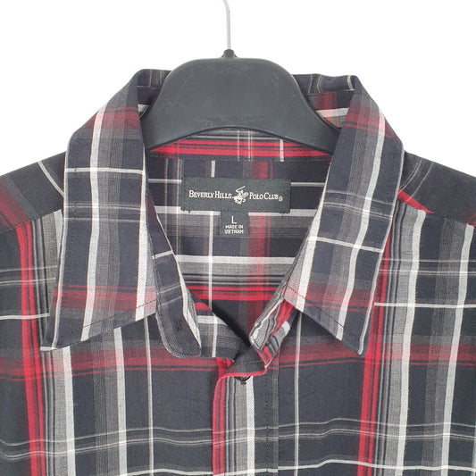 Mens Black Beverly Hills Polo Club  Long Sleeve Shirt