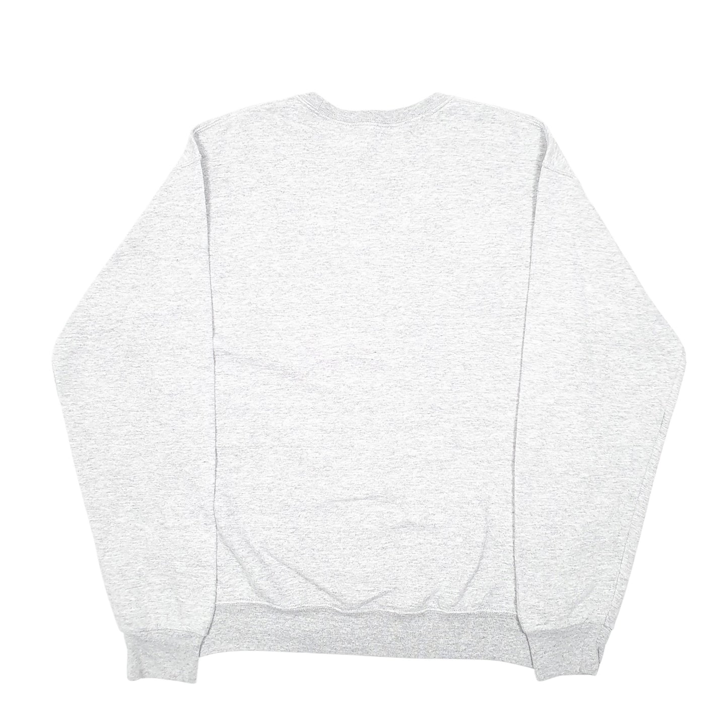 Womens Grey Fruit of the Loom God is Faithful Blessed Girl Spellout Crewneck Jumper