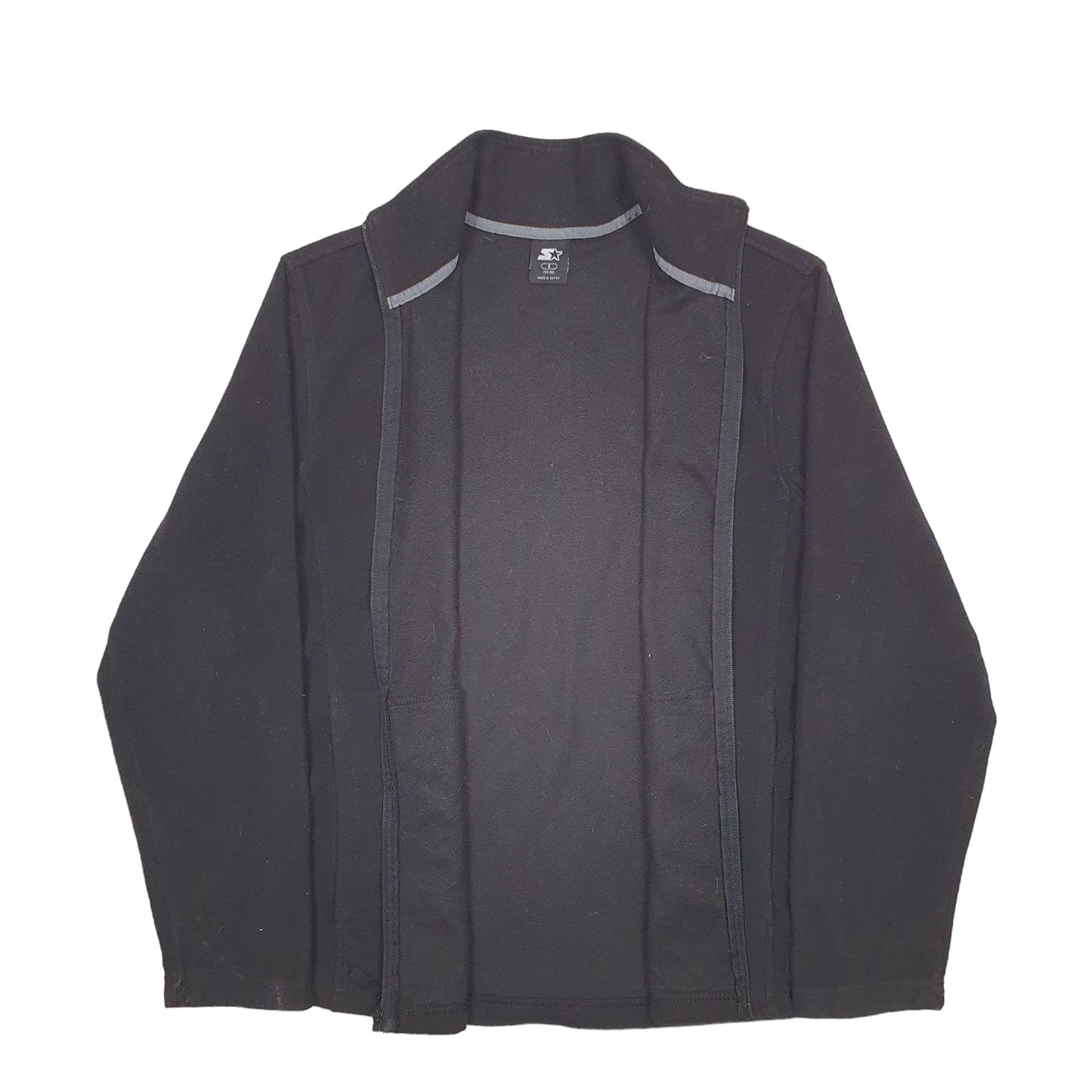 Mens Black Starter  Full Zip Jumper