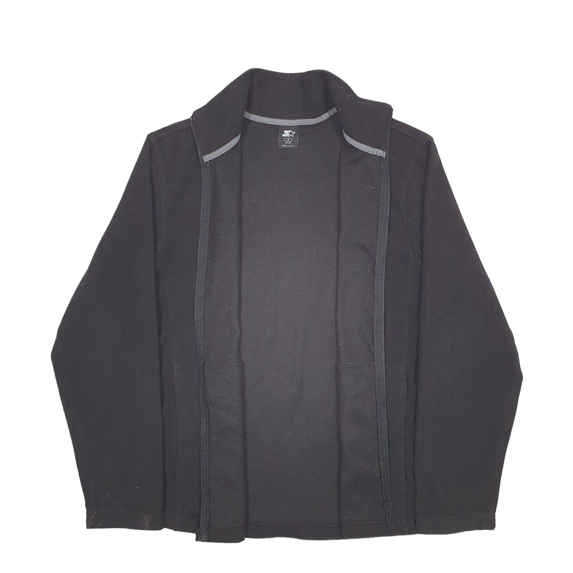 Mens Black Starter  Full Zip Jumper