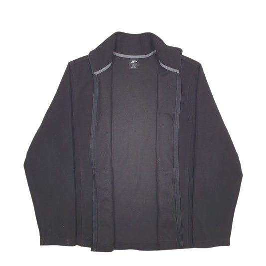 Mens Black Starter  Full Zip Jumper