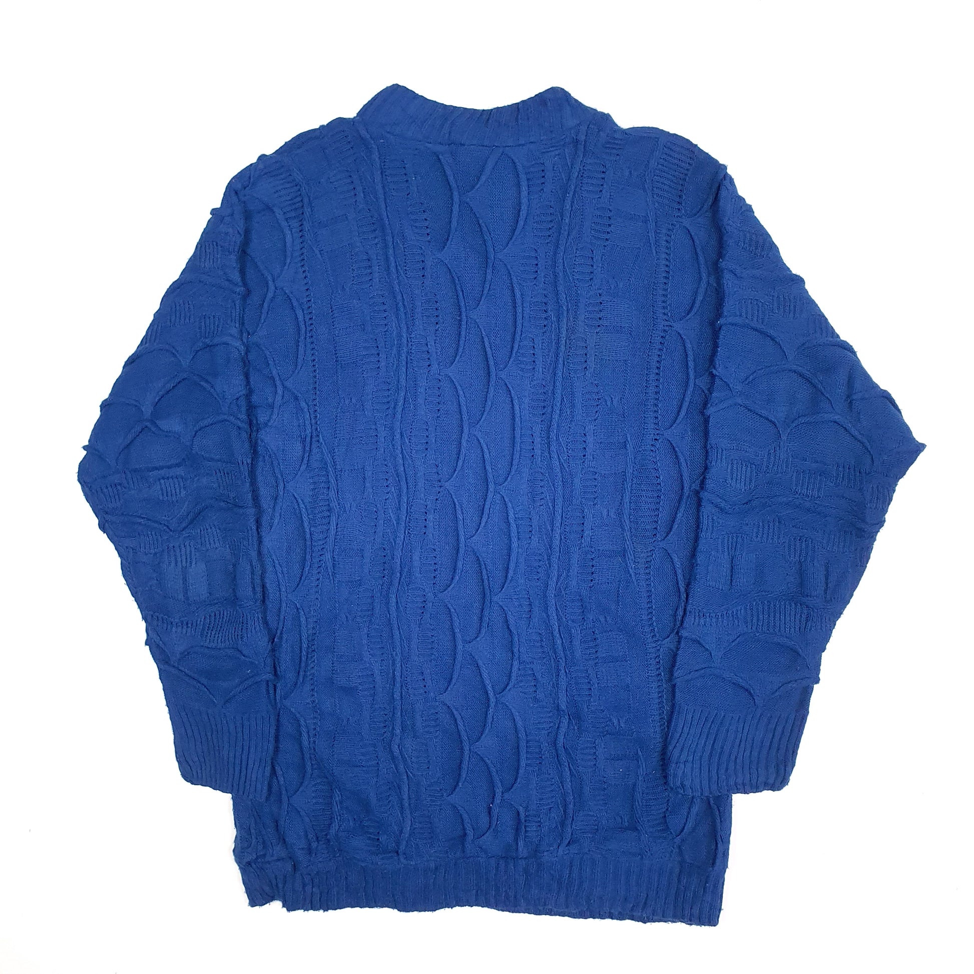 Mens Blue Coogi Knit Sweater Crewneck Jumper