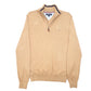 Mens Tan Tommy Hilfiger  Quarter Zip Jumper