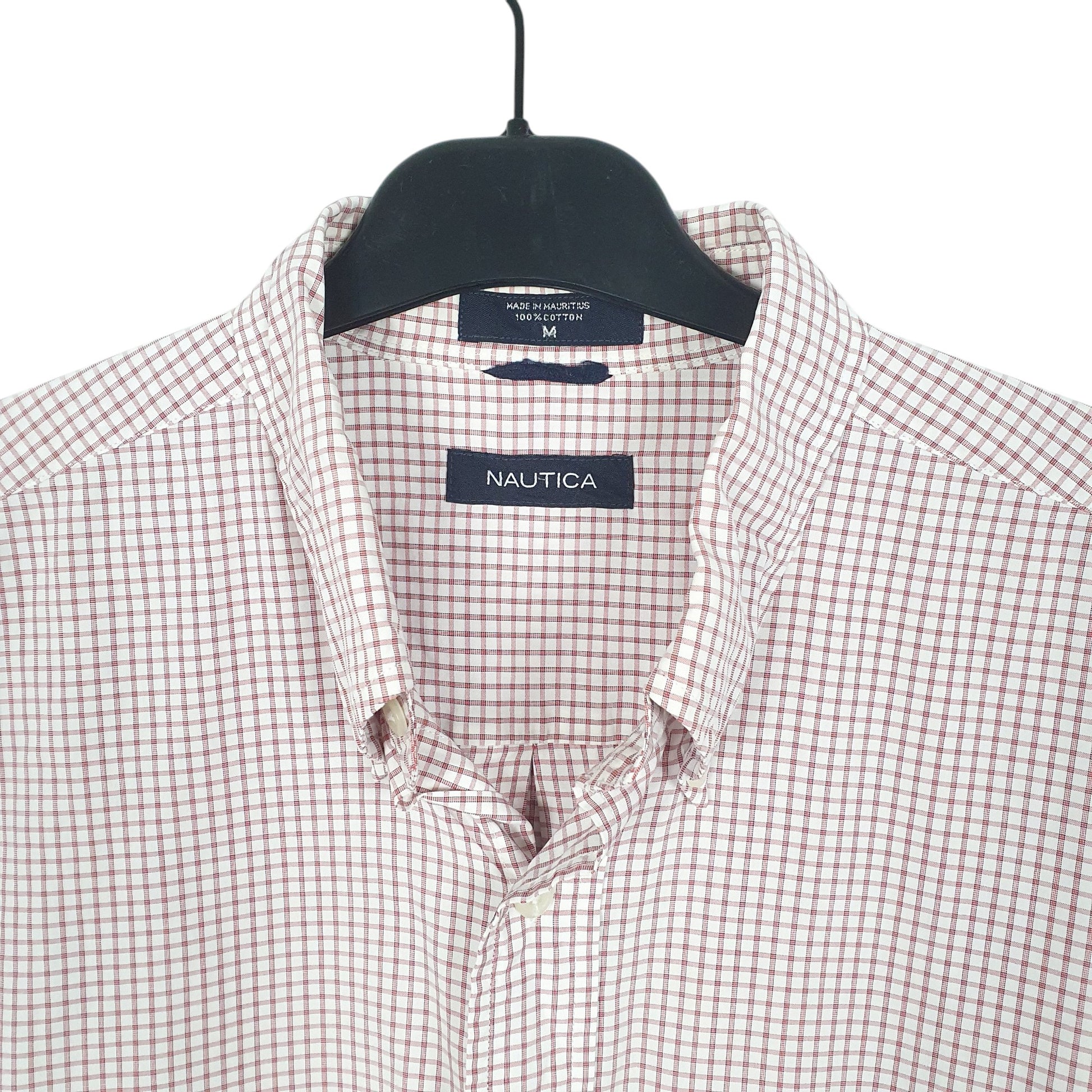 Mens White Nautica  Long Sleeve Shirt