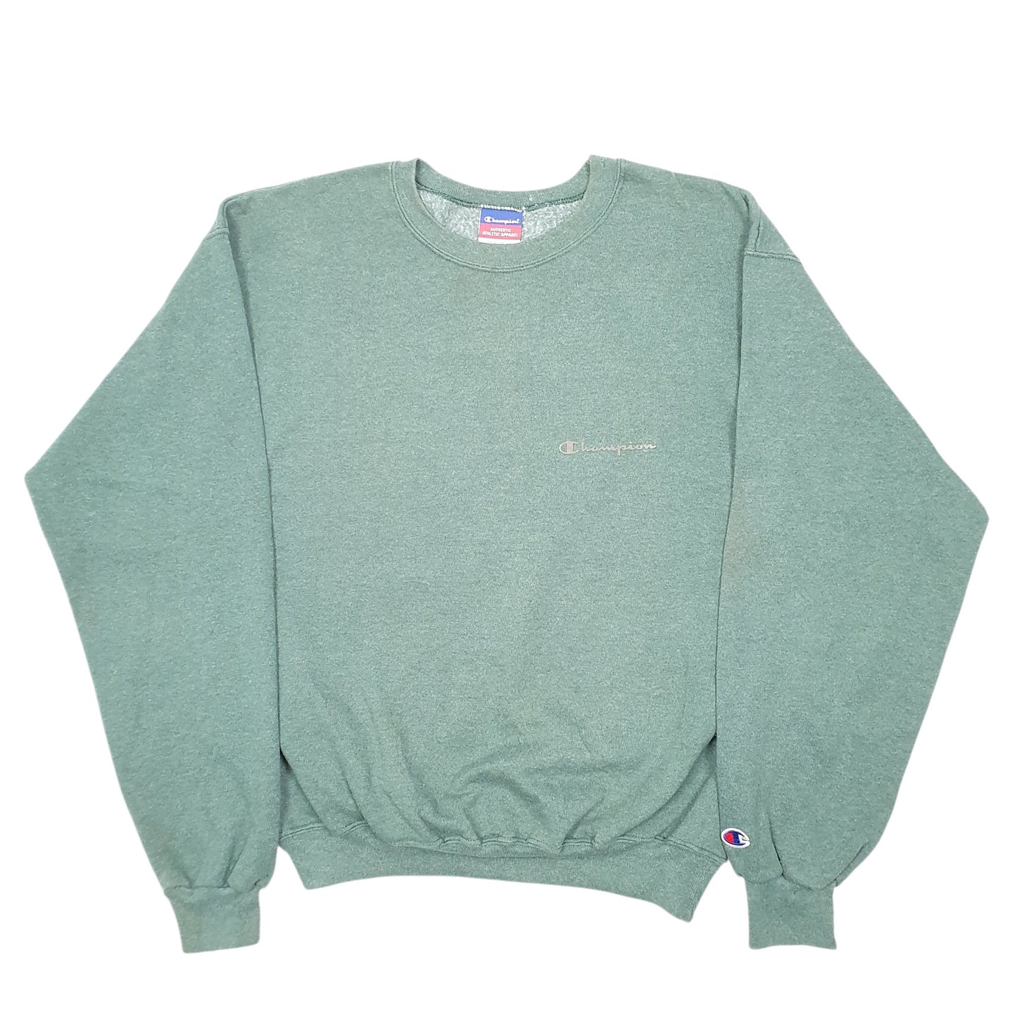 Mens Green Champion  Crewneck Jumper