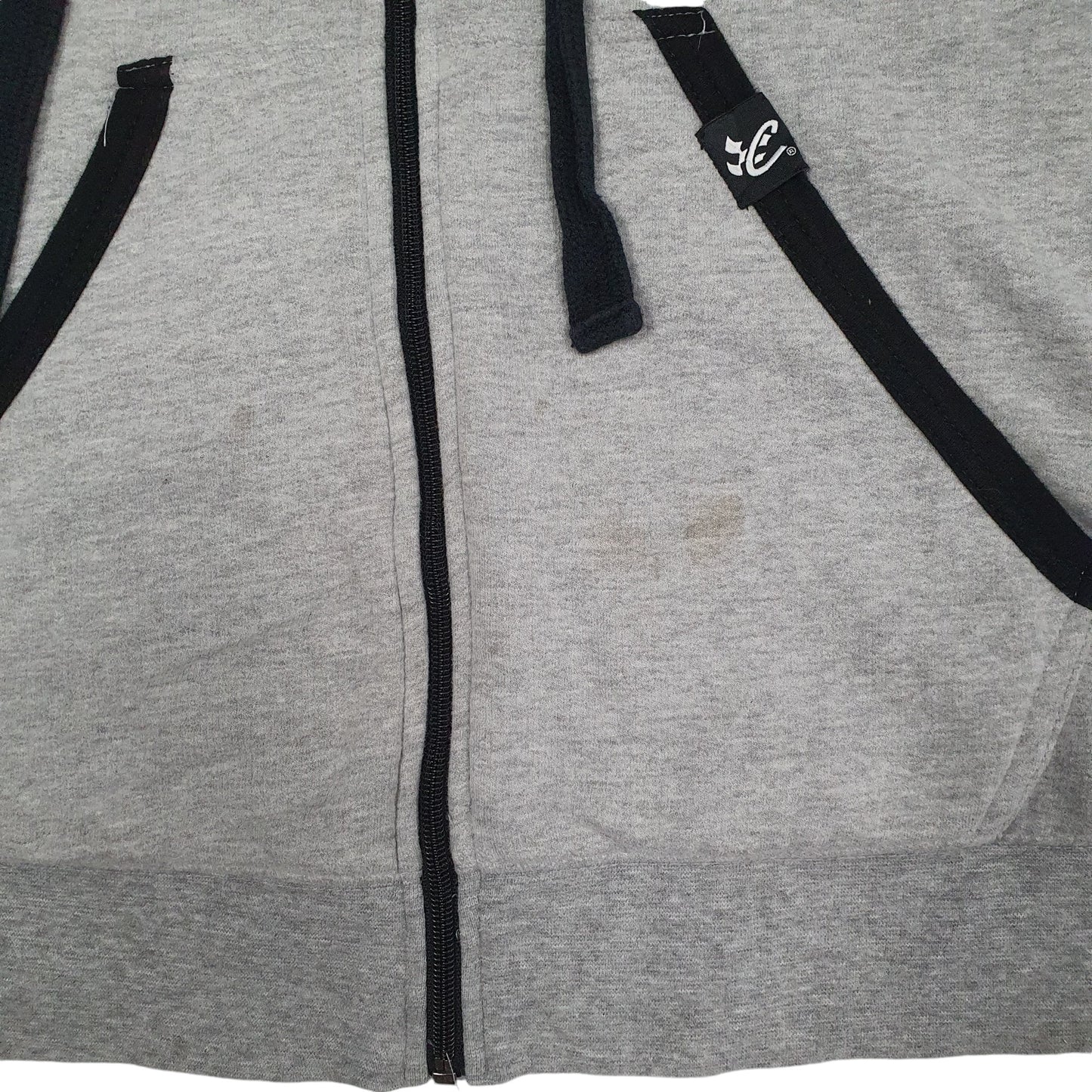 Womens Grey Chase Authentics Nascar Dale Jr 88 Hoodie Full Zip Jumper