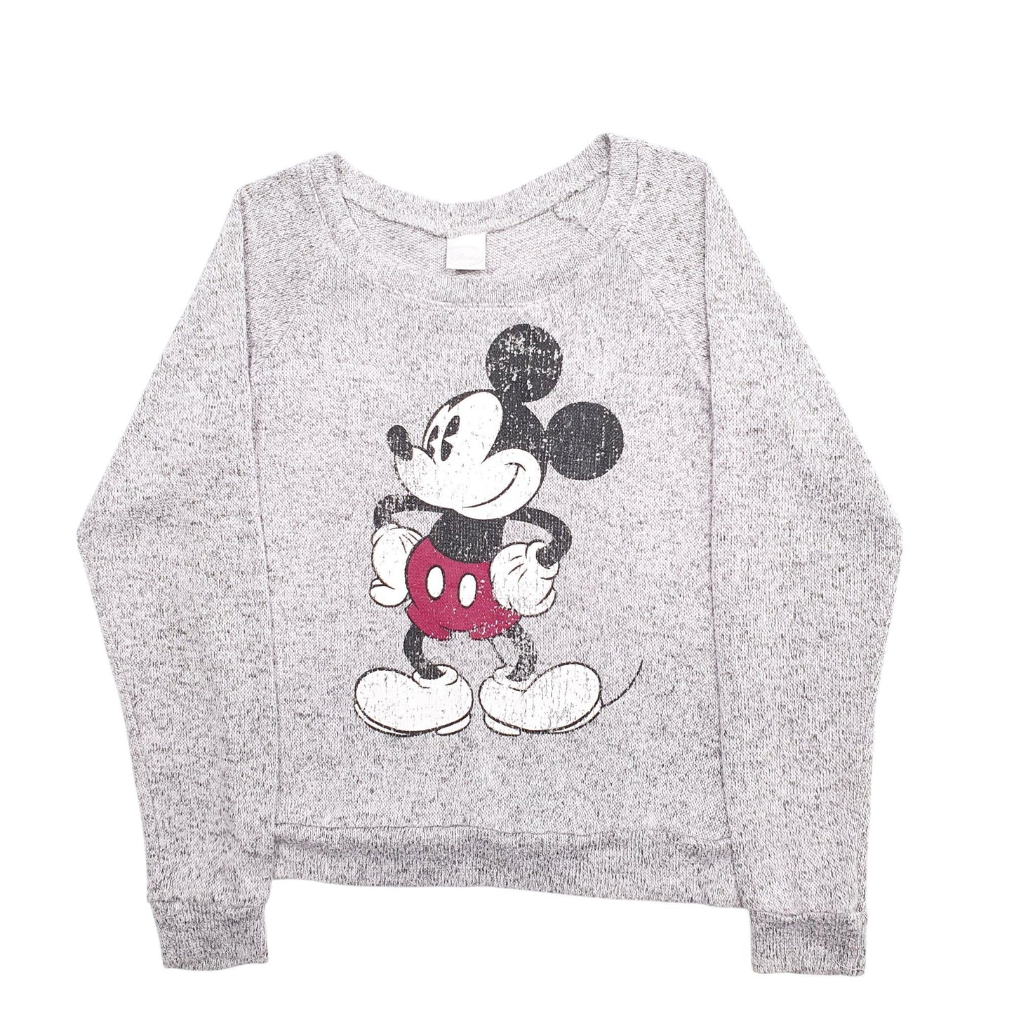 Womens Grey Disney Mickey Mouse Crewneck Jumper