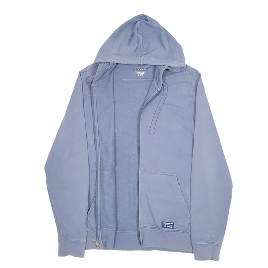 Mens Grey L.L.Bean Vintage Hoodie Full Zip Jumper