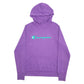 Womens Purple Champion Spellout Hoodie Jumper