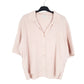 Womens Pink Calvin Klein Blouse Short Sleeve Shirt