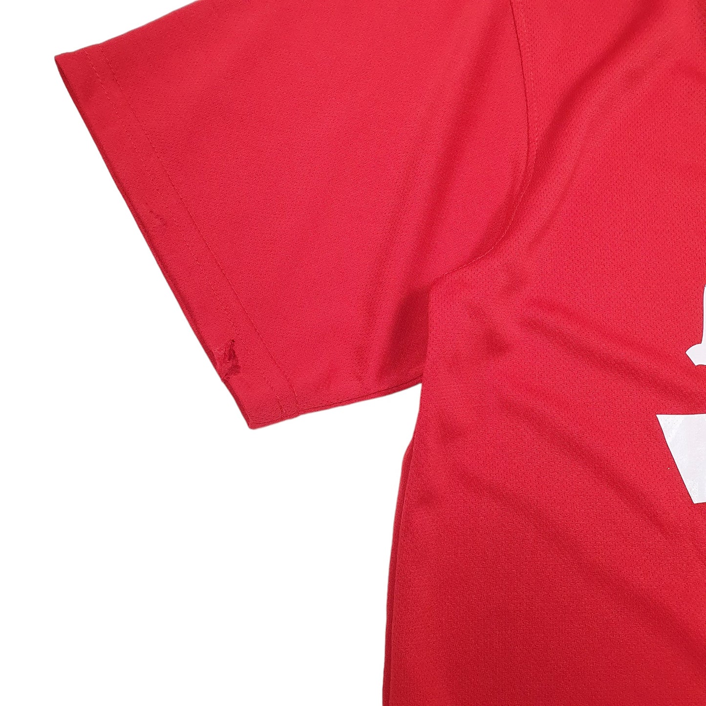 Mens Red Augusta Sportswear Baseball Jersey Lincoln Glen Little League USA Short Sleeve T Shirt