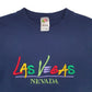 Mens Navy Fruit Of The Loom Las Vegas Crewneck Jumper