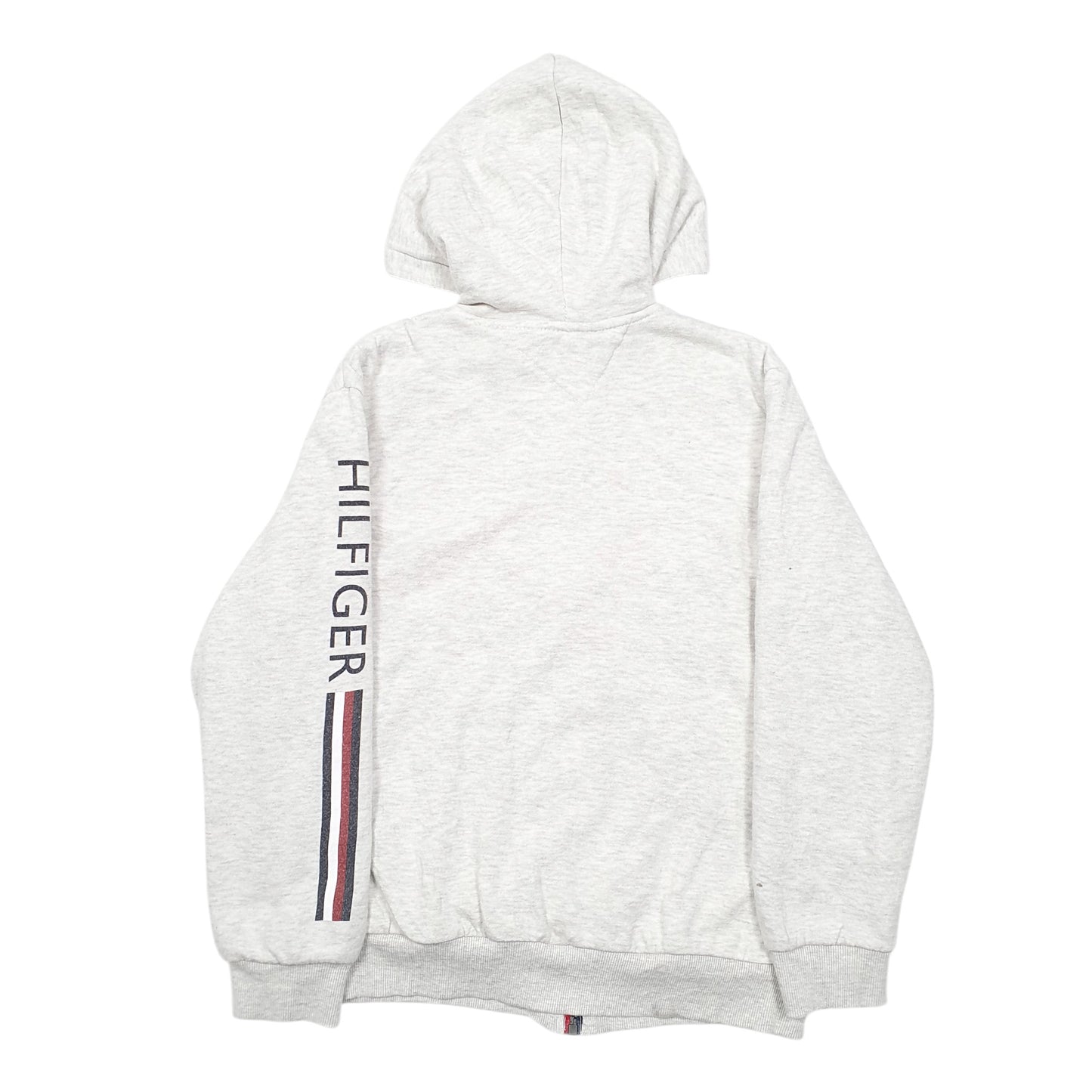 Womens Grey Tommy Hilfiger Hoodie Sherpa Lined Full Zip Jumper