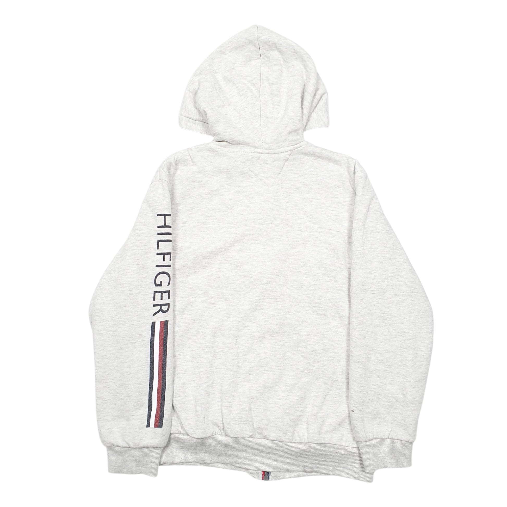 Womens Grey Tommy Hilfiger Hoodie Sherpa Lined Full Zip Jumper