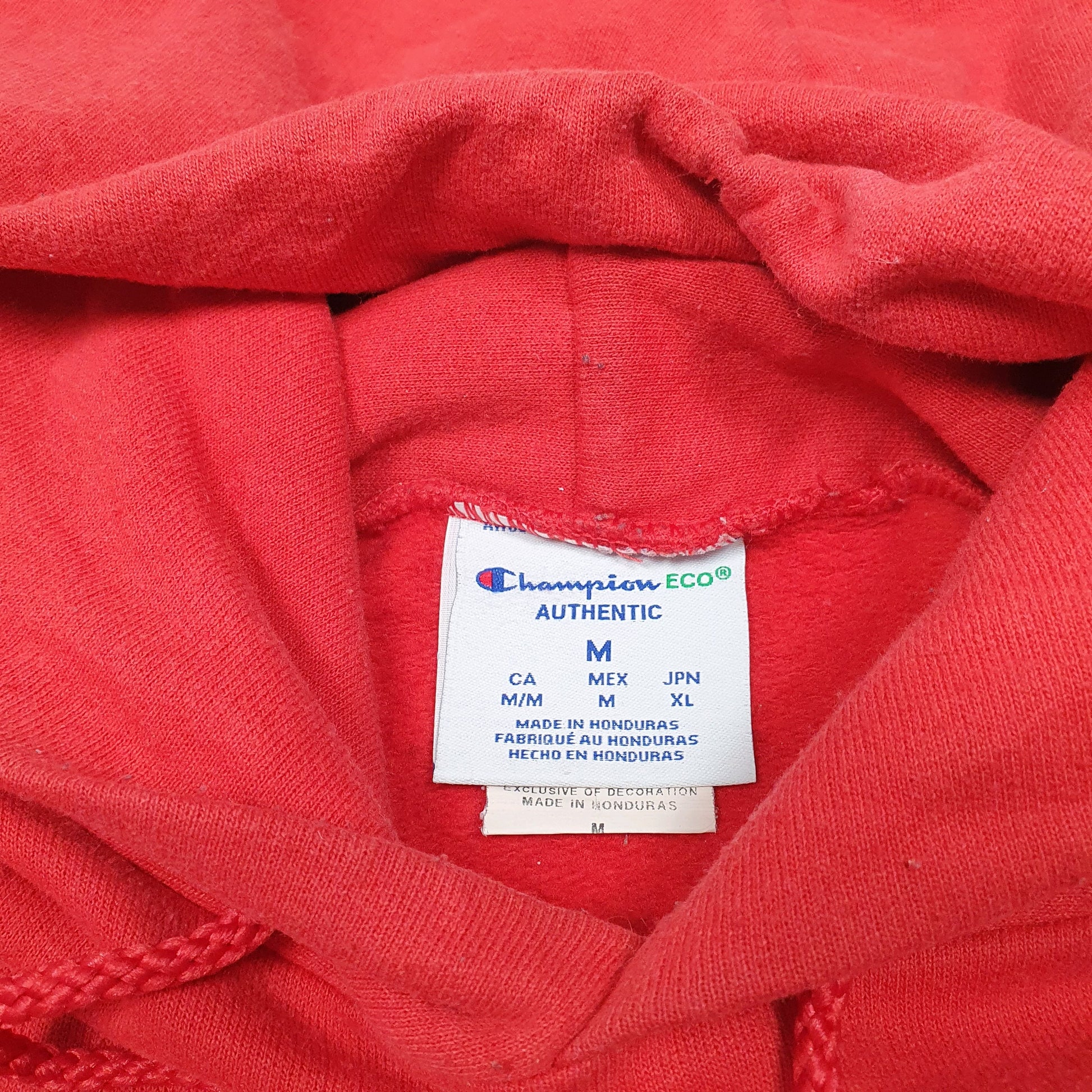 Mens Red Champion Made For This Moment Tour Hoodie Jumper