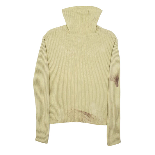 Womens Green L.L. Bean Knit Turtle Neck Jumper