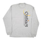 Mens Grey Carhartt  Long Sleeve T Shirt
