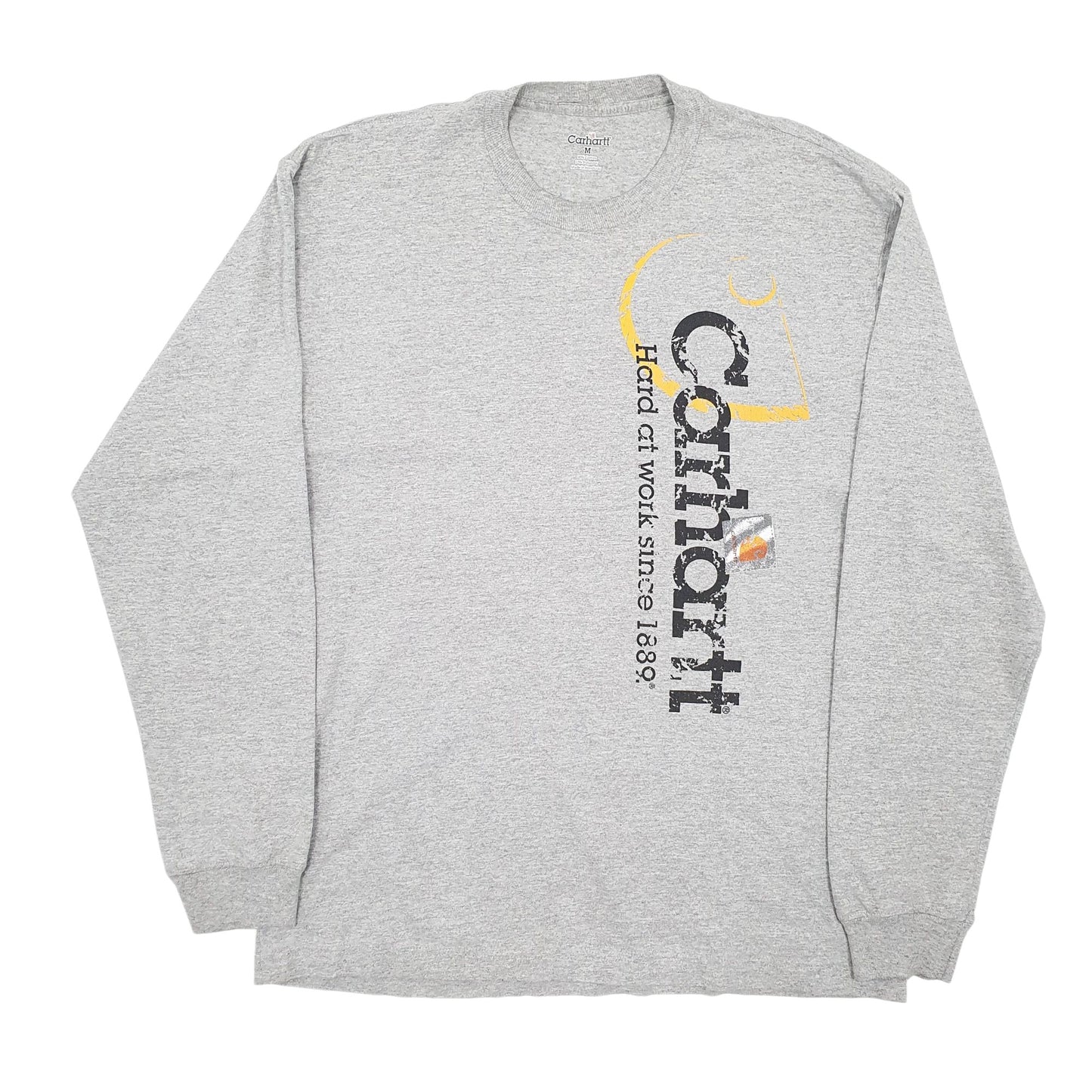 Mens Grey Carhartt  Long Sleeve T Shirt
