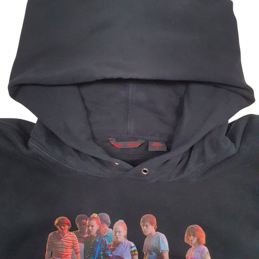 Mens Black Levis Stranger Things Collab Hoodie Jumper