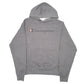 Mens Grey Champion Script Hoodie Jumper