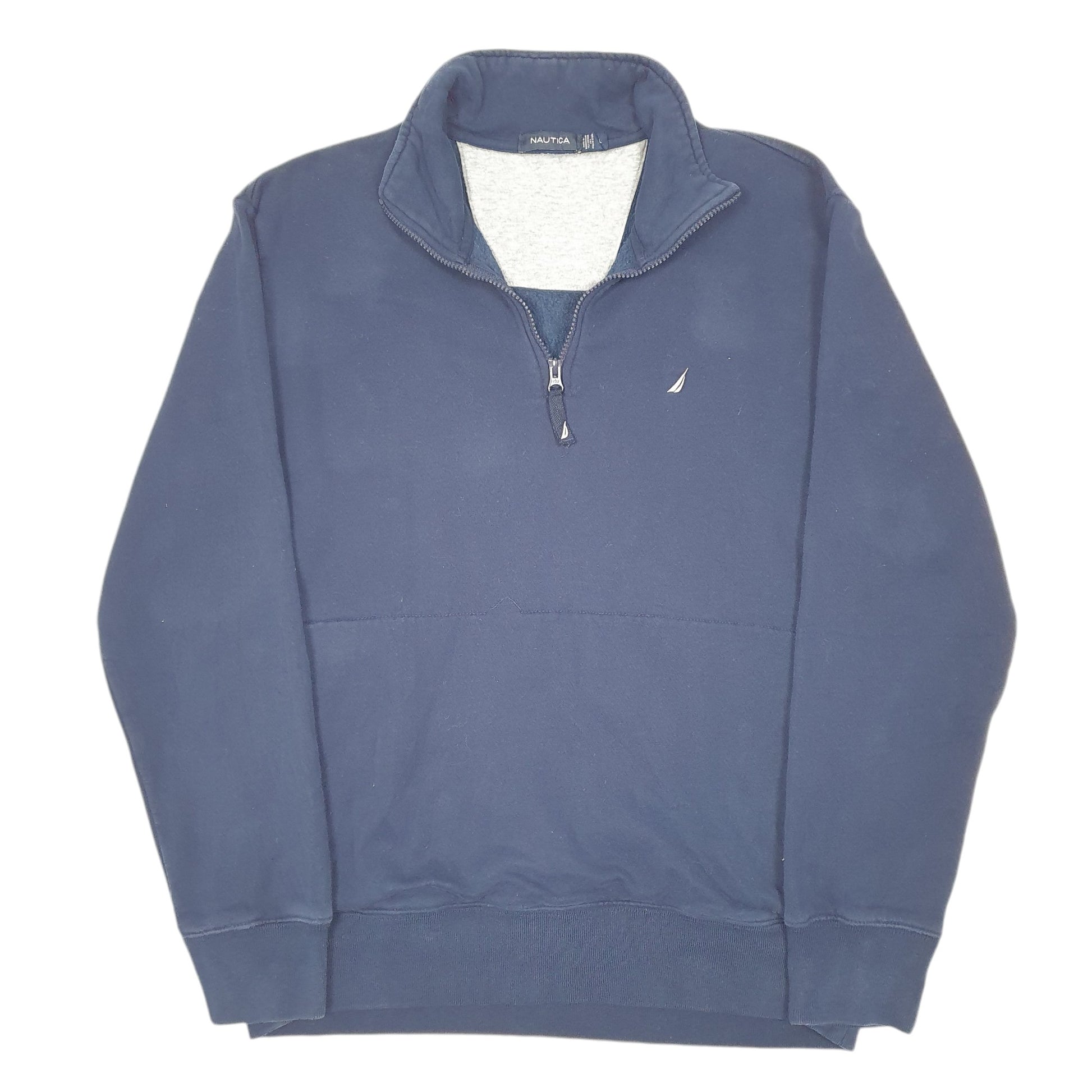 Mens Navy Nautica  Quarter Zip Jumper