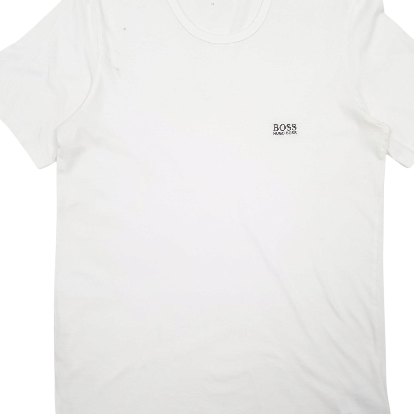 Mens White Hugo Boss  Short Sleeve T Shirt
