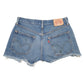 Womens Blue Levis 501 Jorts Hot Pants Denim Shorts