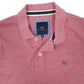 Mens Pink Crew Clothing Co  Short Sleeve Polo Shirt