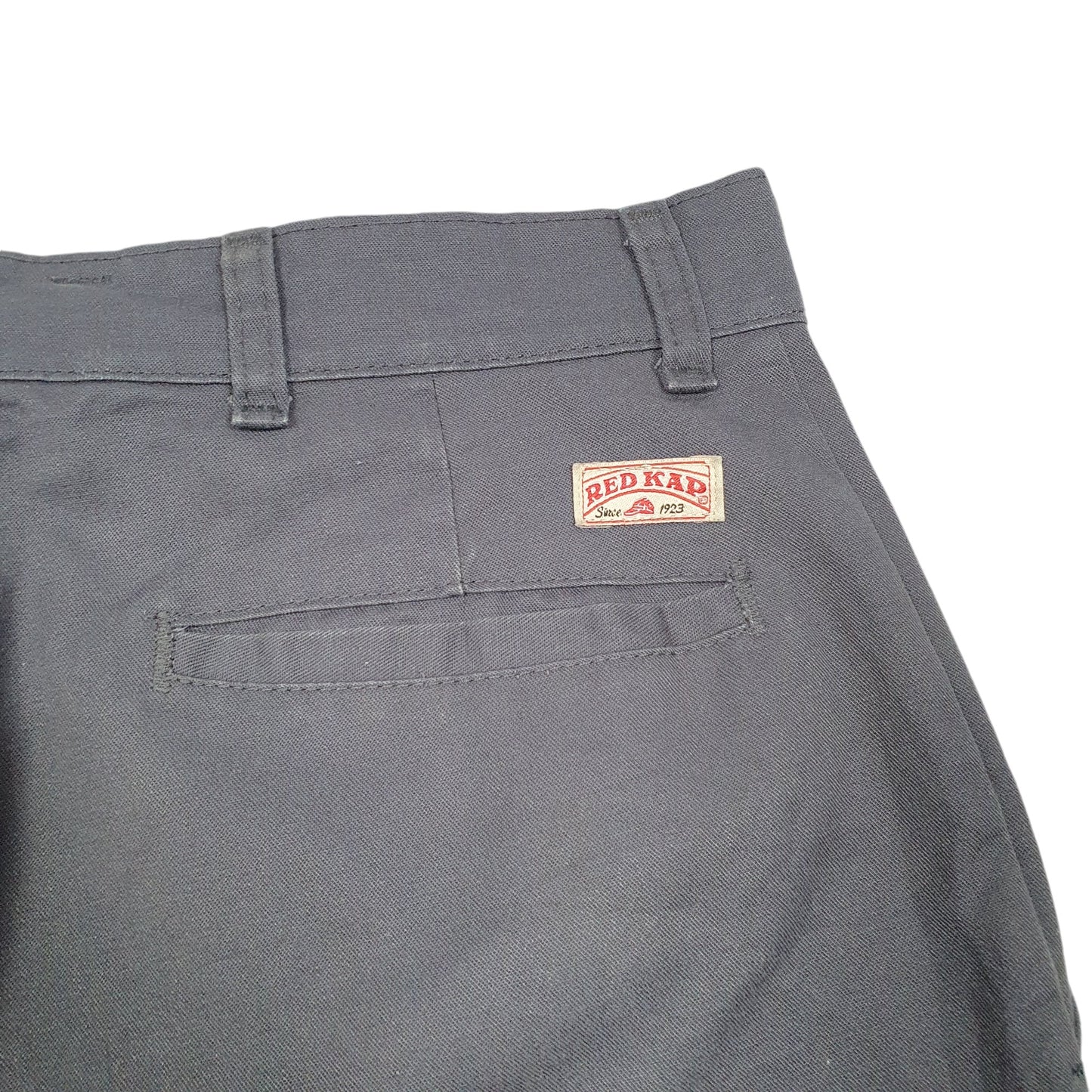 Mens Grey Red Kap Workwear USA High Vis Chino Shorts