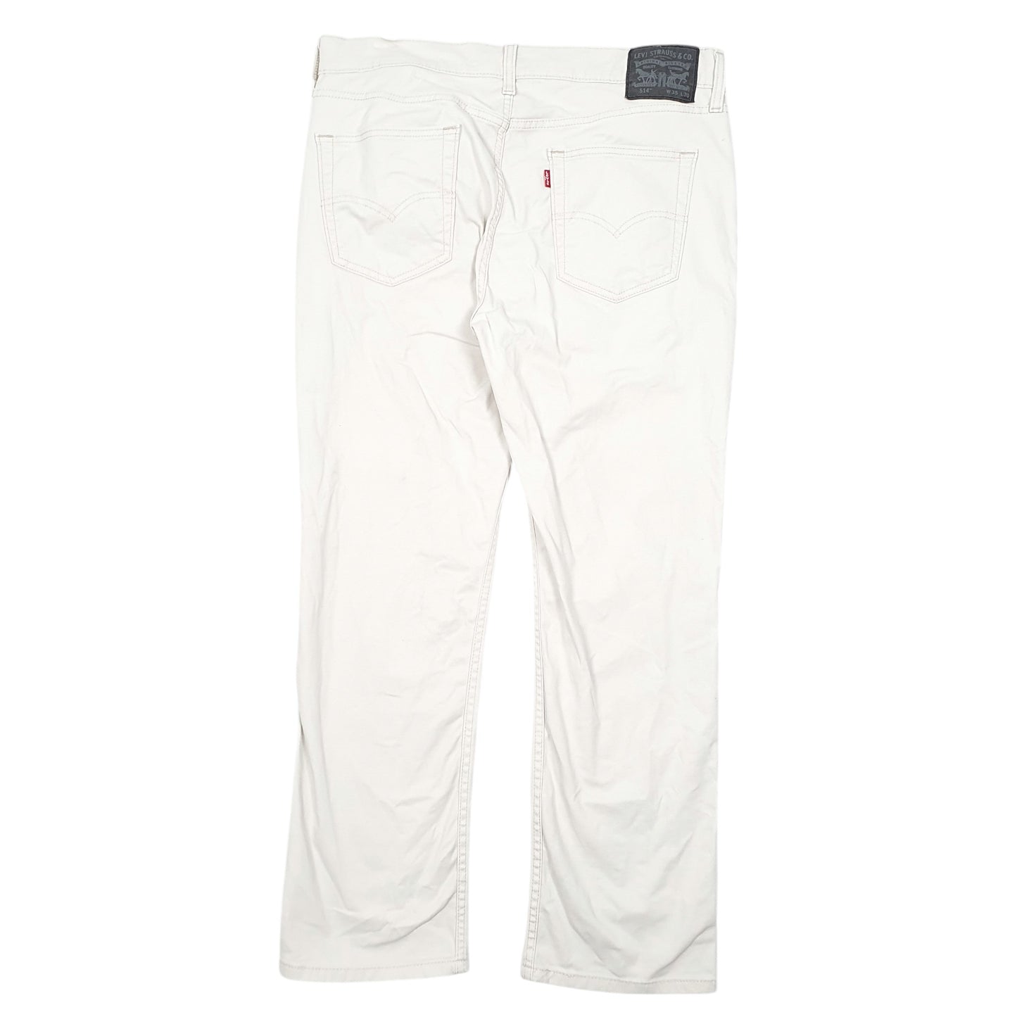 Mens Cream Levis 514 Chino Trousers