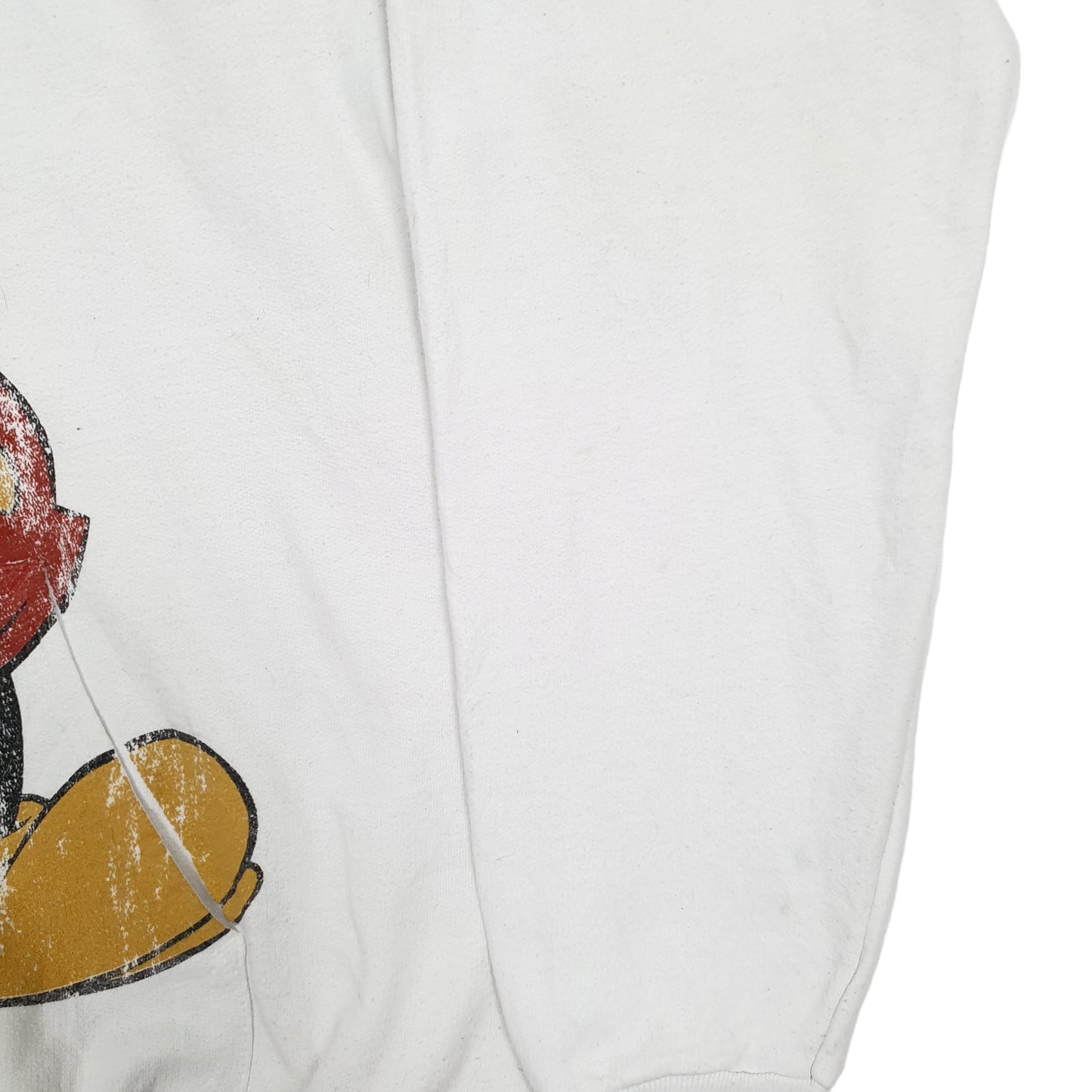 Mens White Disney Mickey Mouse Hoodie Jumper