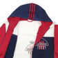 Mens Navy Adidas Vintage Spellout Full Zip Jumper