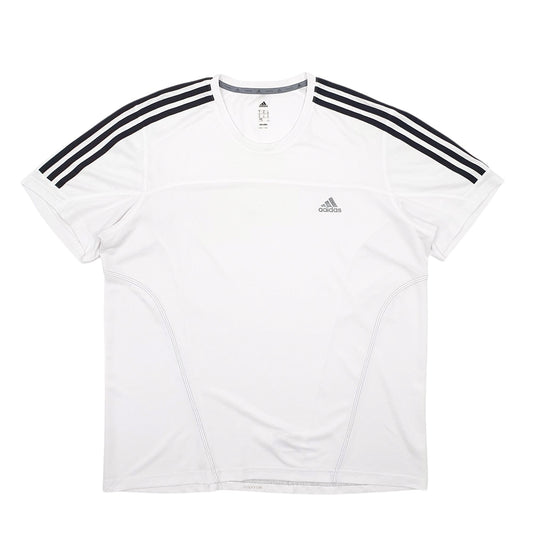 Mens White Adidas Active Wear Climalite Short Sleeve T Shirt
